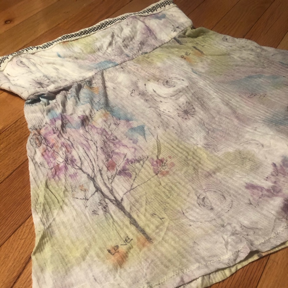 Flowy Pastel Tube Top
